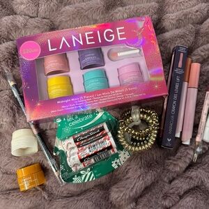 LANEIGE Lip Care Collection with Pink, Purple, and Blue